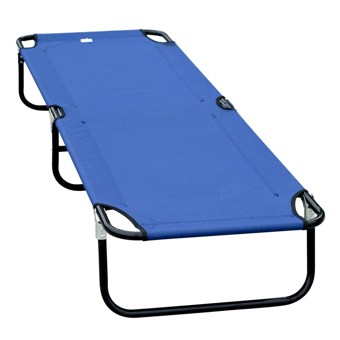 Outsunny Folding Camping Cot For Adults Portable Outdoor Sleeping Bed