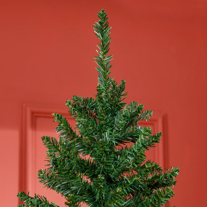 Homcom 7ft Artificial Christmas Tree, Xmas Tree With 865 Branch Tips, Green