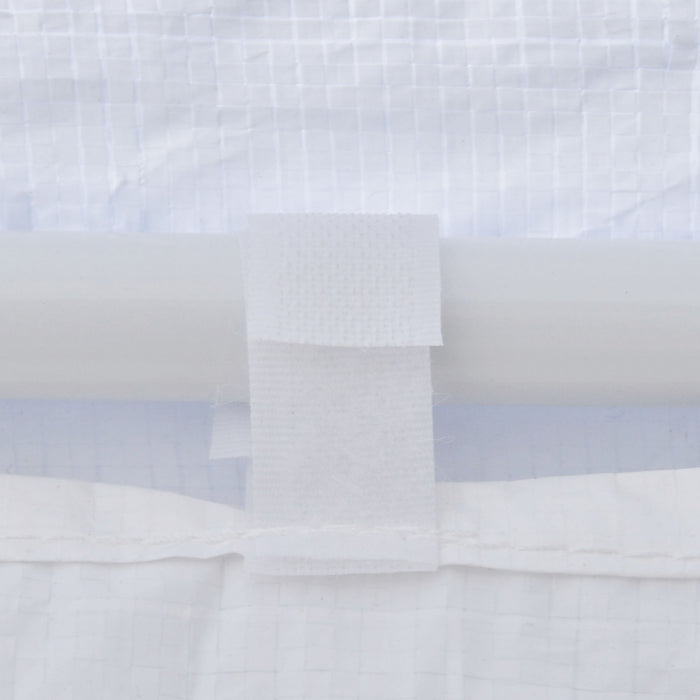 Outsunny 13 Ft. Gazebo Canopy Party Tent With 6 Removable Side Walls With Windows And Doors For Outdoor Events, White