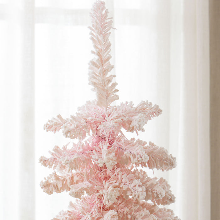 HOMCOM 6' Artificial Christmas Tree with Realistic Branches Pink