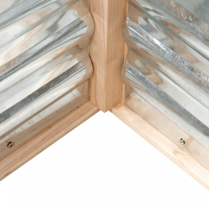 Outsunny Polycarbonate Cold Frame, Raised Garden Bed Greenhouse