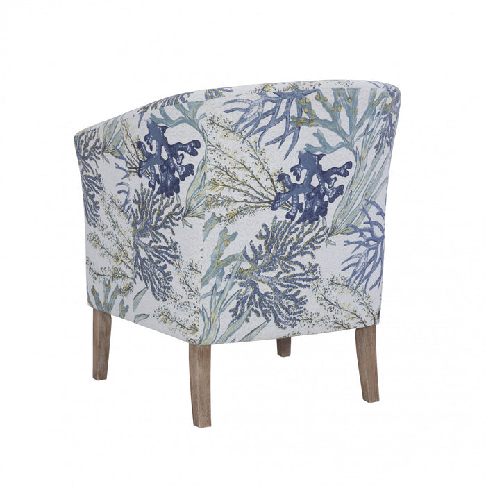 Simon Fabric Oceanside Accent Chair - Grey
