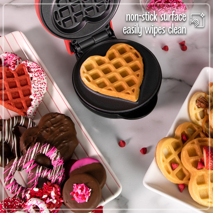Nostalgia My Mini Heart Waffle Maker Counter-top Product