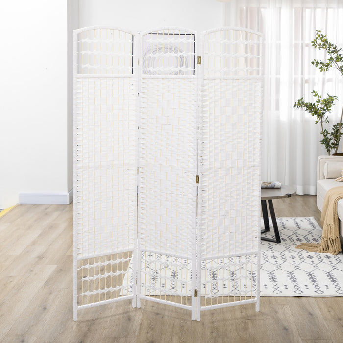 Homcom Folding Room Divider 5.6 Ft Privacy Screen Panel
