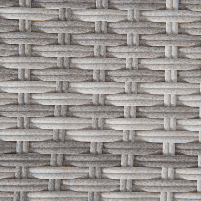 Outsunny 2 Seater Wicker Outdoor Glider Bench, Mixed Grey