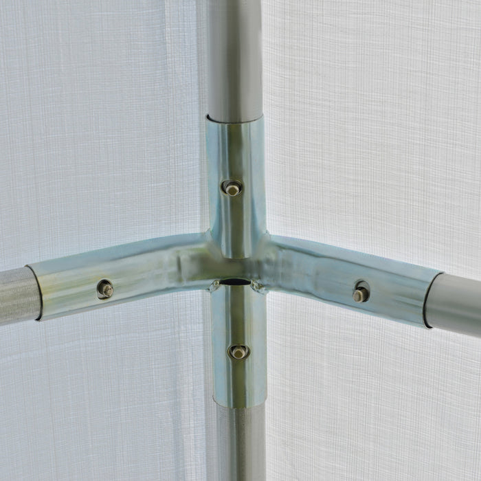 Outsunny 20’ X 10’ Heavy Duty Party Tent Outdoor Carport Canopy Shelter Gazobo With Water-resistant Sidewall, Zipper Door And Windows, White