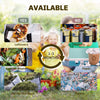 Outsunny 17 Gallon Compost Bin, Rotating Composter, Compost Tumbler with 24 Ventilation Openings and Steel Legs, Yellow