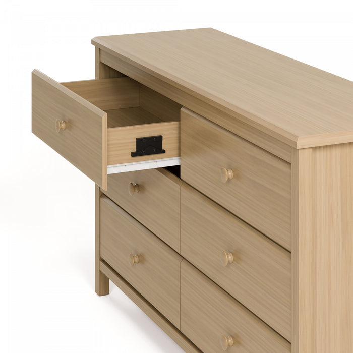 Storkcraft Alpine 6 Drawer Dresser - Driftwood
