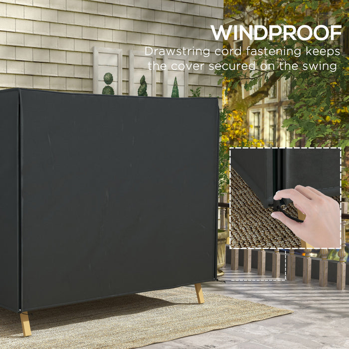 Outsunny 3 Seater Garden Swing Cover, Waterproof 420D Swing Bench Cover