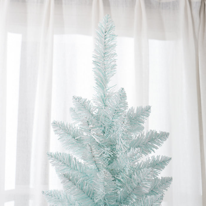 Homcom Slim Artificial Christmas Tree, Pencil Xmas Tree, Gradient Blue