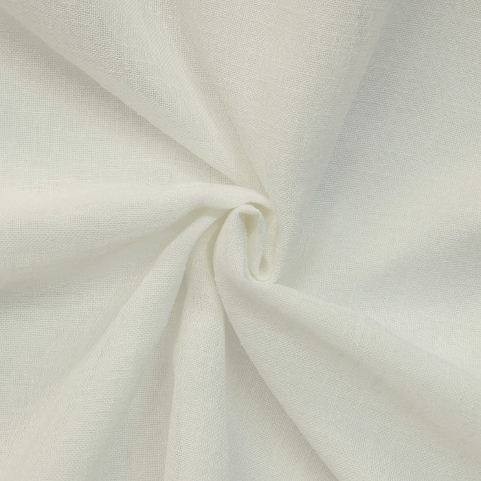 Habitat Sierra White Light Filtering Dual Header Curtain Panel - 52 x 63