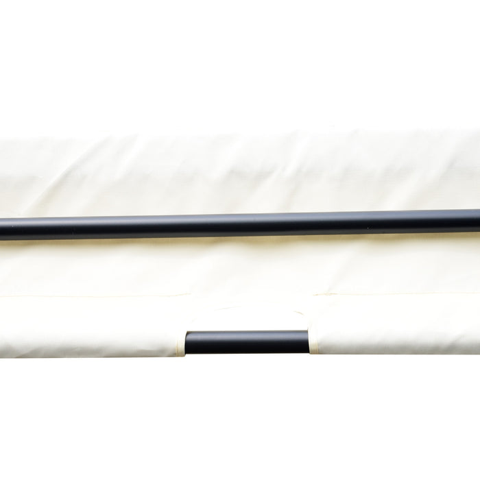 Outsunny 10' x 10' Steel Pergola Retractable Canopy Cream White