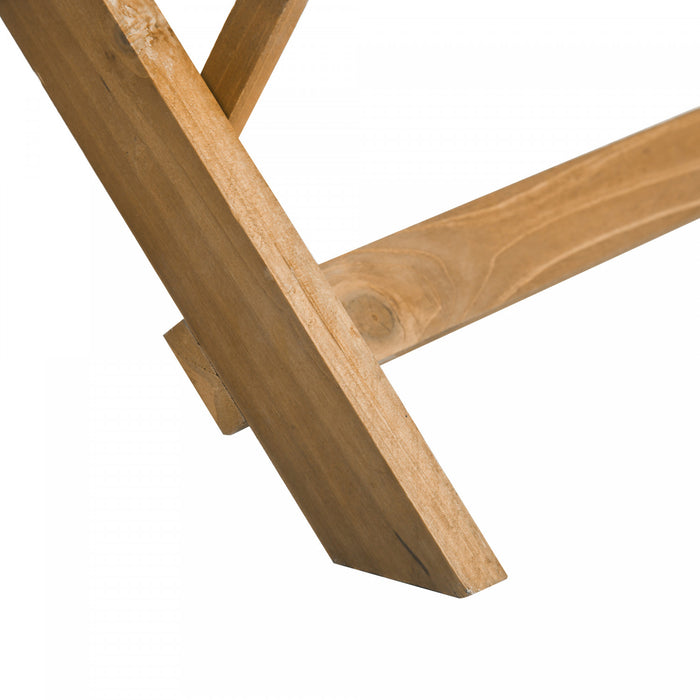 Outsunny 3-tier Ladder Plant Stand Foldable Wood Flower Display Shelf For Indoor Outdoor Home Garden, Brown