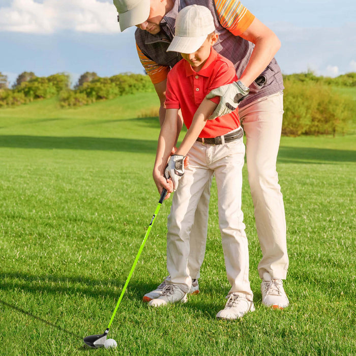 Ultimate Junior Golf Club Set For Children Includes 165cc #3 Fairway Wood & #7 Iron Green