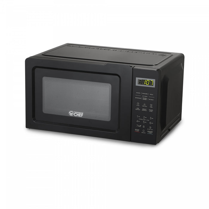 CHM Series Commercial Chef 0.7 Cu. Ft. Countertop Microwave Oven, CHM770B, Black Countertop Microwave Less 1cuft