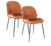 Ottolo Orange Accent Dining Chair - Set of 2