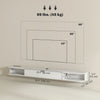 HOMCOM 71" Floating TV Stand, Wall Mounted Media Console, White