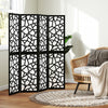 HOMCOM 4 Panel Room Divider, 5.6 FT Lightweight Privacy Screen, Black