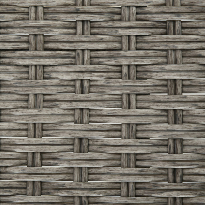 Outsunny 5 Pieces Patio Bar Set, Pe Rattan Wicker Outdoor Bar Set, Grey