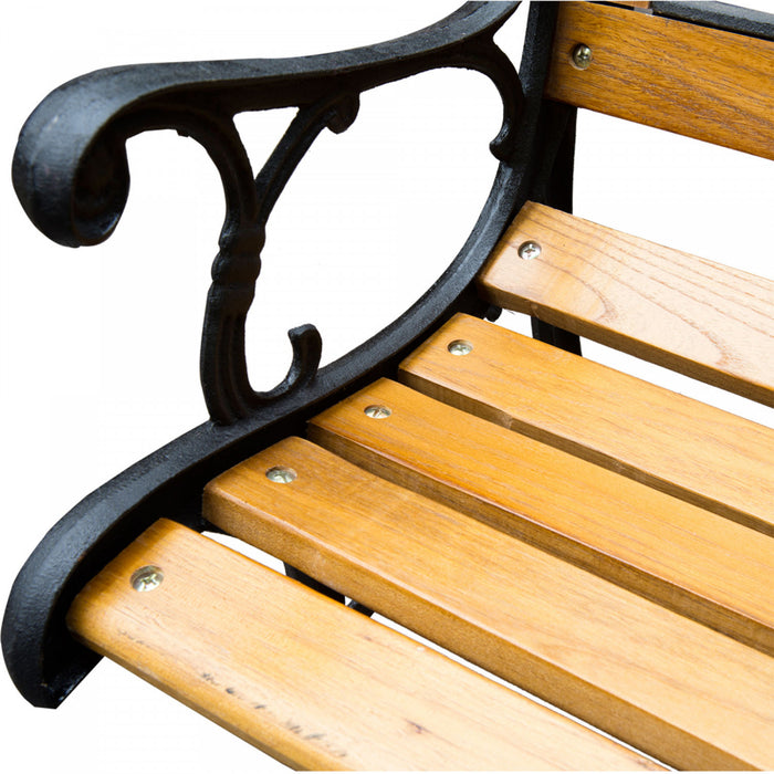 Outsunny 50\" 2-seater Garden Bench Chair, Natural