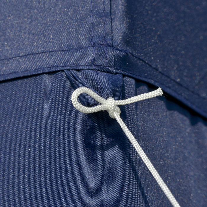 Outsunny 10x10ft Party Tent Canopy With Netting, Patio Screen House Slant Leg Outdoor Gazebo Sun Shade Shelter, Blue