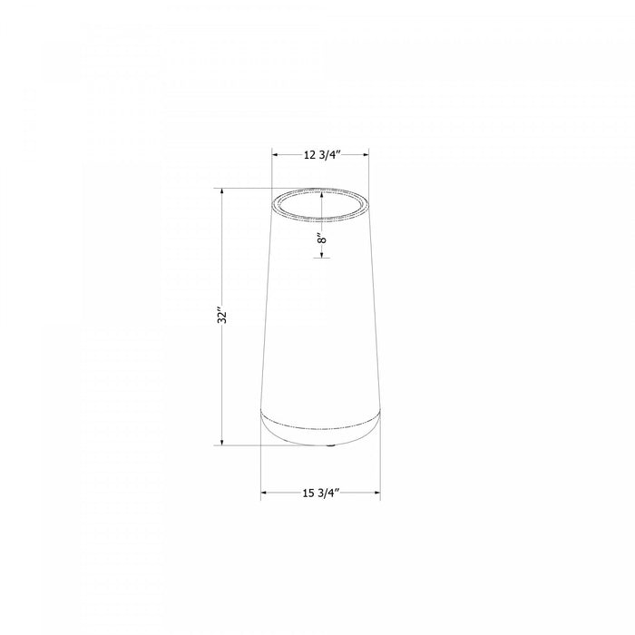 Dalya Tall Outdoor Pot Planter - Burnt Orange