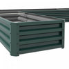Outsunny L-shaped Raised Garden Bed, 82" X 109" X 12" Galvanized Steel Planter Box With Multi-reinfo|Outsunny Lit De Jardin Sureleve En Forme De L, 82" X 109" X 12'' Jardiniere En Acier Galvanise Avec