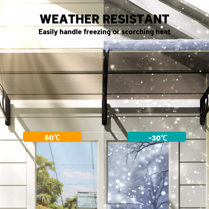 Outsunny Window Awning Door Canopy, Front Door Outdoor Patio Cover