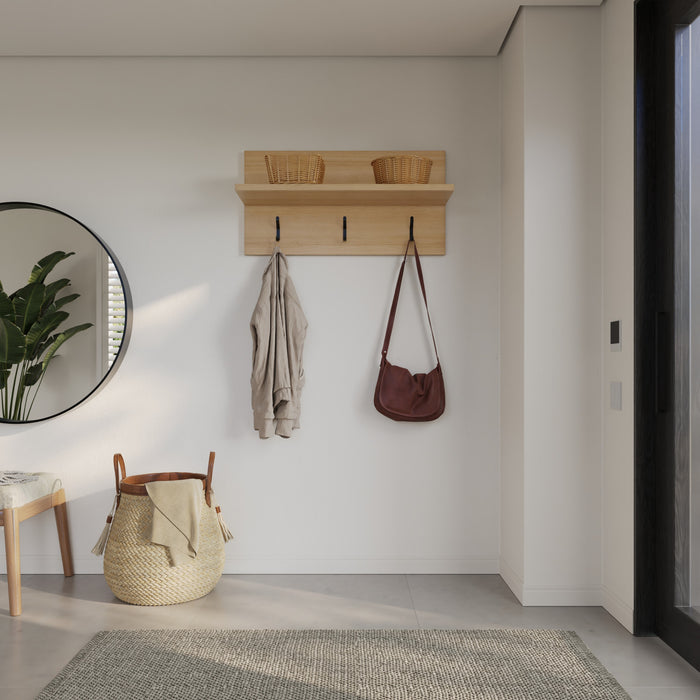 Porto Entryway Wall-Mounted Coat Rack