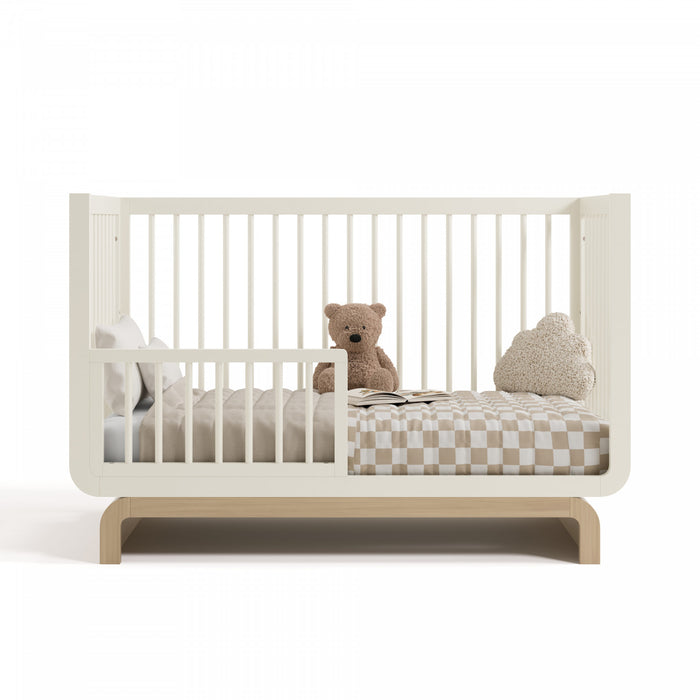 Storkcraft Santorini 5-In-1 Convertible Crib - Frosted Oat/Driftwood
