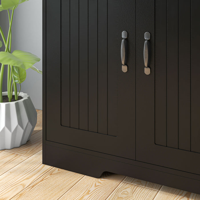 HOMCOM Sideboard Storage Cabinet with 2 Doors Cupboard and 4 Drawers