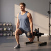 Soozier Bulgarian Split Squat Stand, 7-Level Adjustable, Non-Slip Foot Pads
