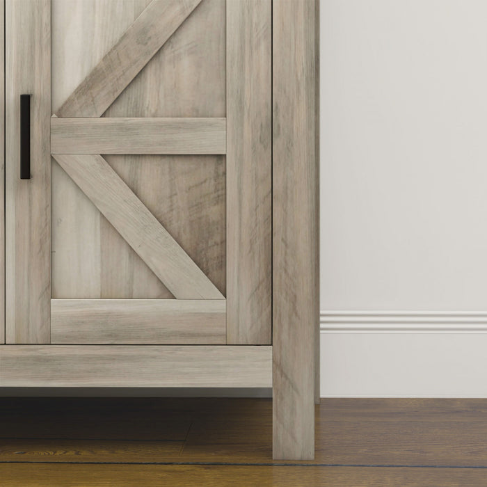 HOMCOM Sideboard Buffet Cabinet w/ Drawer and Shelf, Farmhouse Sideboard