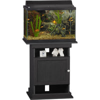 Ameriwood Home Flipper 10/20 Gallon Aquarium Terrarium Tank Stand - Black Oak