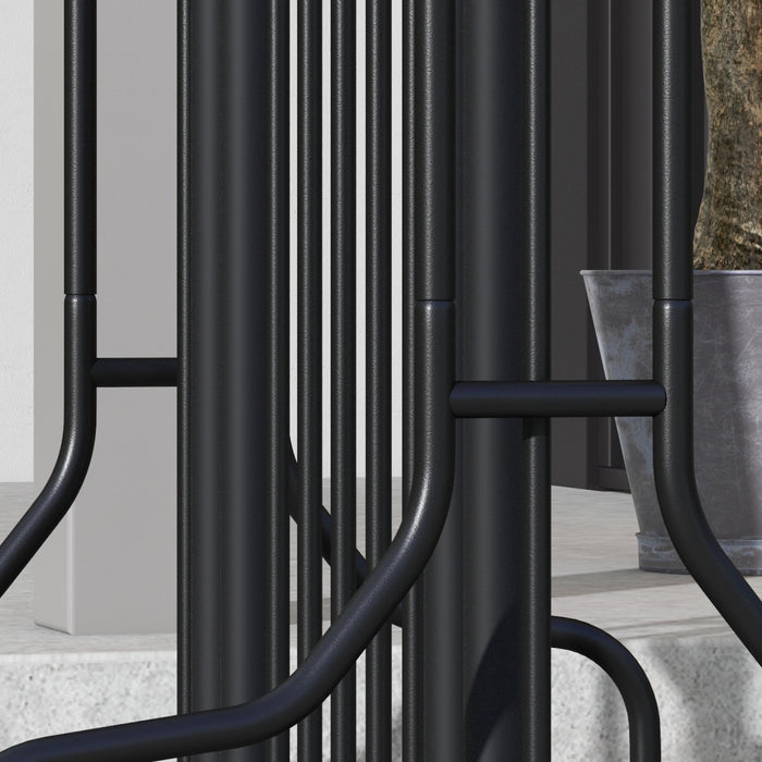 Soozier Double-sided Bike Rack Stand With 4-bike Capacity