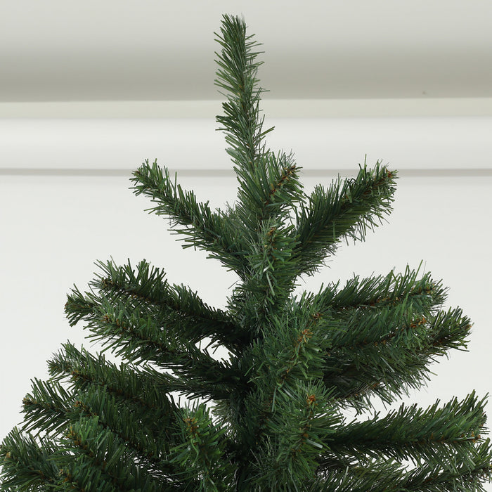 Homcom 6ft Artificial Christmas Tree With Auto Open, Steel Base, Green