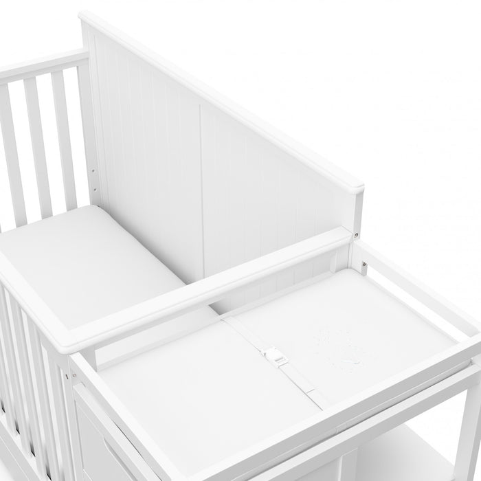 Graco Hadley 5-in-1 Convertible Crib and Changer with Drawer - White