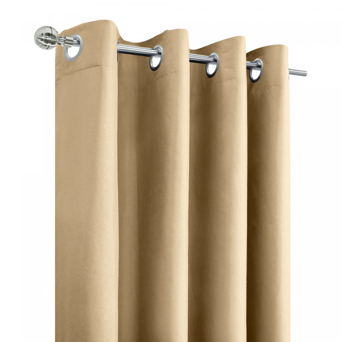 Thermaplus Alpine Taupe Blackout Grommet Curtain Panel - 52 x 95