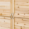 Outsunny Garden Storage Cabinet, Outdoor Storage Potting Shed, Natural