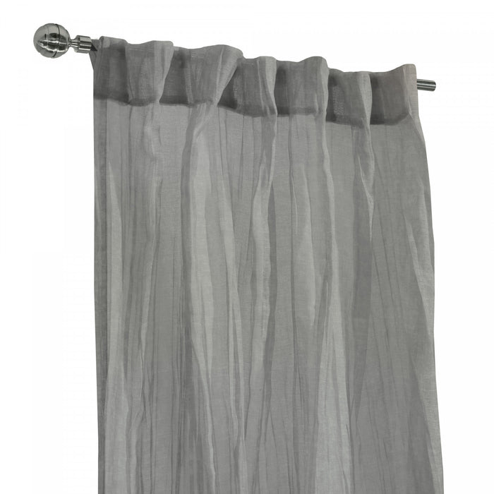 Habitat Paloma Pale Thyme Sheer Dual Header Curtain Panel - 52 x 95