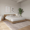 Satori Low Platform King Bed Set | Lit plateforme bas Satori avec tete de lit King
