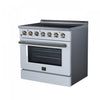 Forno Galiano 36 Inch Freestanding Electric range, 5 radiant burners, 5.36 cu.ft., White - FFSEL6083-36WHT Electric Range | Cuisiniere electrique Galiano de 36 po, 5 foyers radiants, 5,36 pi³, blanc – FFSEL6083-36WHT