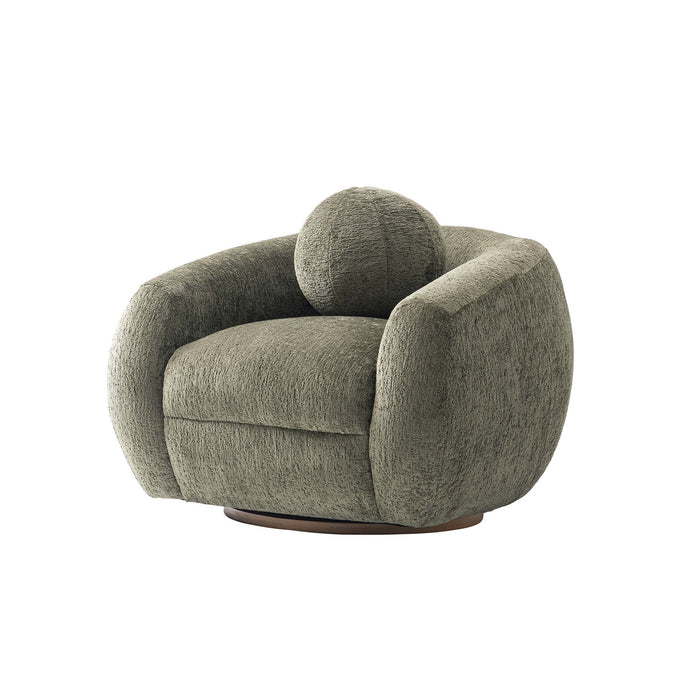 Tribeca Mid-Century Modern 2-Piece Sofa Set in Olive Green
