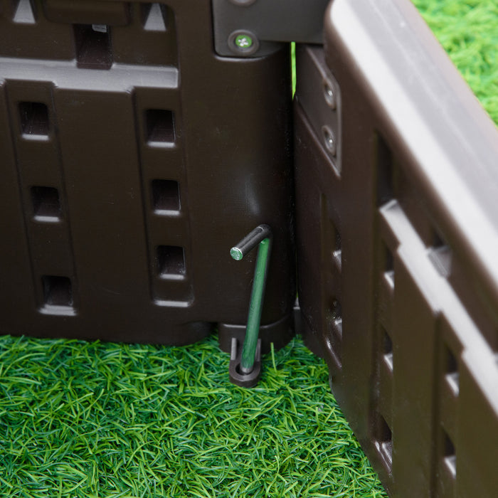 Outsunny 46\" X 46\" Raise Garden Bed Kit, Planter Box Above Ground For Flowers, Herb, Vegetables, Outdoor Garden Backyard With Easy Assembly, Brown