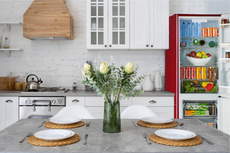 iio 11 Cu. Ft. Bottom-Freezer Retro Refrigerator - ALBR1372R-R