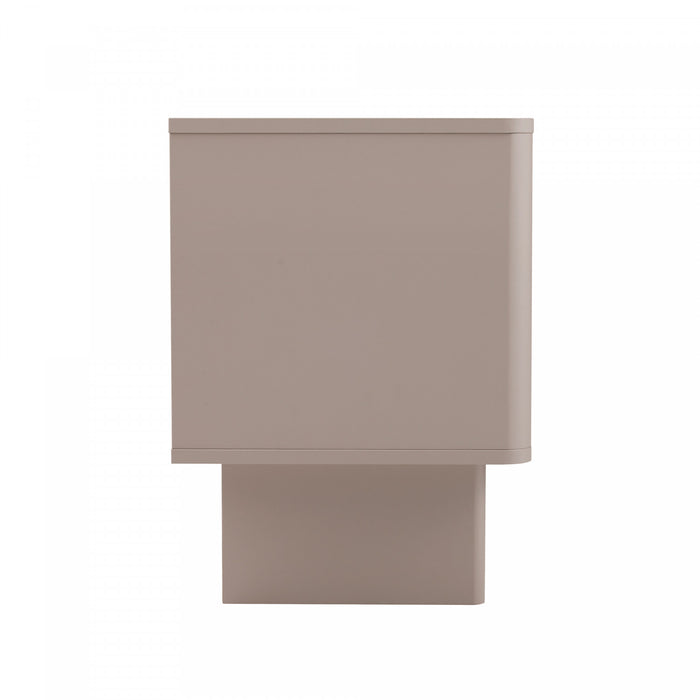 Ella Modern 20\" Nightstand in Mocha (1-Drawer) - Set of 2