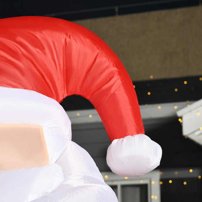 Homcom 8ft Santa Claus Inflatable Christmas Decoration