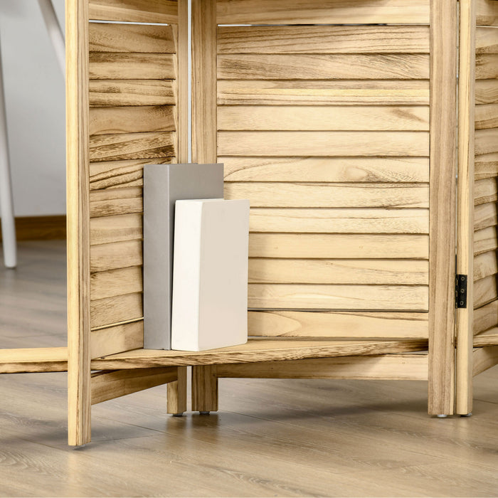 Homcom 4 Panel Room Divider, Portable Privacy Screen