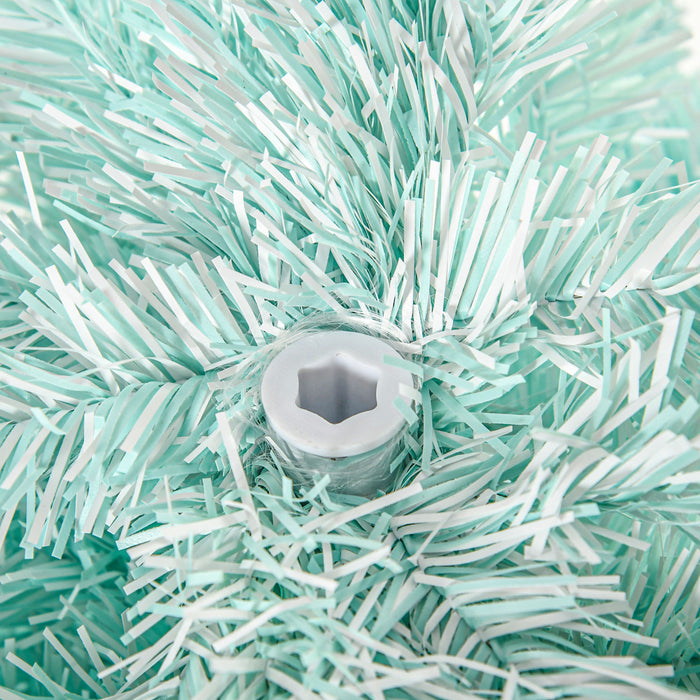 Homcom Slim Artificial Christmas Tree, Pencil Xmas Tree, Gradient Blue