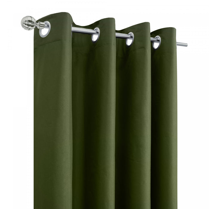 Thermaplus Alpine Olive Blackout Grommet Curtain Panel - 52 x 95